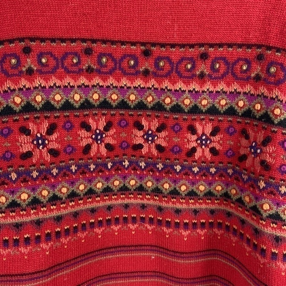 Vintage Icelandic Design Sweater Jacket Size L - Picture 9 of 10